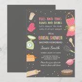 Invitation Stock de la Cuisine d'invitation à la douche nupti (Devant / Derrière)