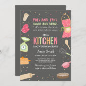 Invitation Stock de la Cuisine d'invitation pour une douche n (Devant / Derrière)