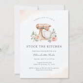 Invitation Stock de la cuisine Elégante Fête des mariées (Devant)