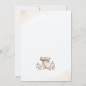 Invitation Stock de la cuisine Elégante Fête des mariées (Dos)