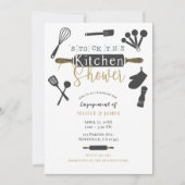 Invitation Stock de la cuisine Fiançailles douche moderne min (Devant)