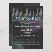 Invitation Stock de la douche Bar (Devant / Derrière)