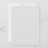 Invitation Stock de la douche du bar, Style Ferme (Dos)