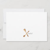 Invitation Stock de la Fête de l'mariée de cuisine (Dos)