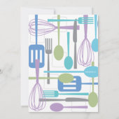 Invitation Stock de la Fête de l'mariée de style rétro de la  (Dos)