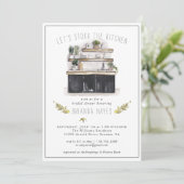 Invitation Stock de la Fête des mariées de cuisine (Debout devant)