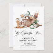 Invitation Stock de la Fête des mariées de la cuisine verte (Devant)