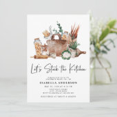 Invitation Stock de la Fête des mariées de la cuisine verte (Debout devant)