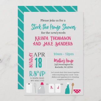 Invitation Stock de la maison Douche