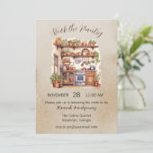 Invitation Stock de la Panterie, cuisine nuptiale de douche I (Debout devant)