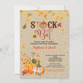 Invitation Stock de l'automne bar citrouille couple ménage  (Devant)