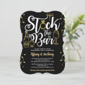 Invitation Stock de l'invitation à l'bar l'or de la partie de (Debout devant)