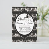 Invitation Stock de l'invitation Wedding shower du Bar Couple (Debout devant)