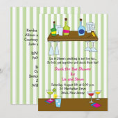 Invitation Stock de oscillation l'invitation de douche de (Devant / Derrière)