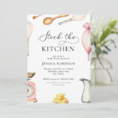 Invitation Stock De Script Délicat La Fête des mariées De Cui (Debout devant)