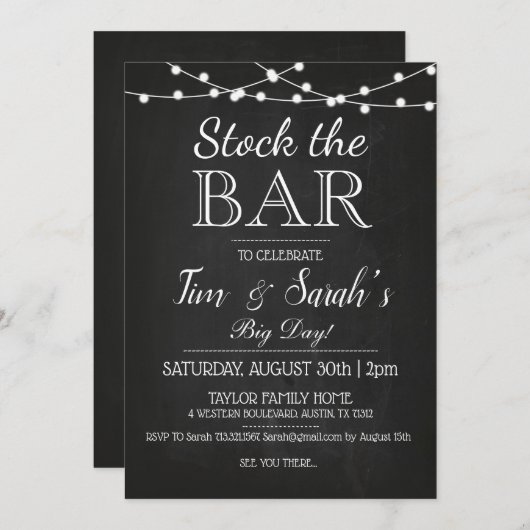 Invitation Stock de tableau de bord Le groupe d'engagement pe (Devant / Derrière)