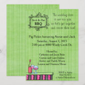 Invitation Stock de très bon goût de BBQ d'été l'invitation (Devant / Derrière)
