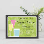 Invitation Stock de trio de cocktail l'invitation de barre (Debout devant)