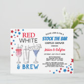 Invitation Stock du 4 juillet Le Bar Couples (Debout devant)