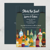 Invitation Stock du Bar Couple's Shower House Party (Devant / Derrière)