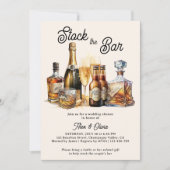 Invitation Stock du Bar Couples Wedding shower (Devant)