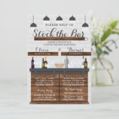 Invitation Stock du Bar House Party, Style Ferme (Debout devant)
