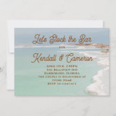 Invitation Stock du bar Wedding shower Océan (Devant)