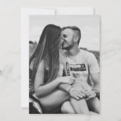 Invitation Stock foncé cadre à l'aquarelle couleur mariage (Dos)