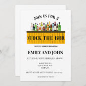 Invitation Stock la douche du Bar Couple (Devant / Derrière)