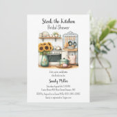 Invitation Stock La Fête des mariées Cuisine (Debout devant)