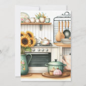 Invitation Stock La Fête des mariées Cuisine (Dos)