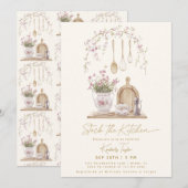 Invitation Stock La Fête des mariées Cuisine (Devant / Derrière)