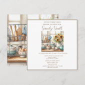 Invitation Stock La Fête des mariées Cuisine (Devant / Derrière)