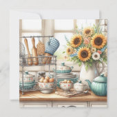 Invitation Stock La Fête des mariées Cuisine (Dos)