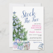 Invitation Stock L'arbre Noël Chinoiserie Fête des mariées (Devant)