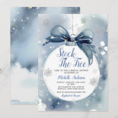 Invitation Stock L'Arbre Ornement Fête des mariées de Noël (Devant / Derrière)