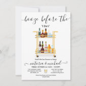 Invitation Stock le Bar Booze avant le I Do's Shower Invit (Devant)