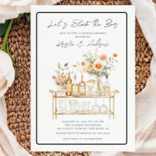 Invitation Stock Le Bar Couples Douche