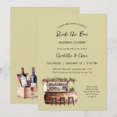 Invitation Stock le bar couples wedding shower (Devant / Derrière)