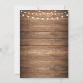 Invitation Stock Le Bar Fête de Couple Mariage Toile de Jute  (Dos)