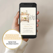 Invitation Stock Le Bar Panier Couples Douche