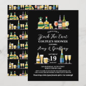 Invitation Stock Le Bar Panier Fiançailles Couple Douche (Devant / Derrière)