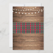 Invitation Stock Le Bar Rustic Couple's Shower Christmas (Dos)