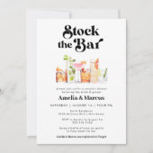Invitation Stock le Wedding shower du Bar Couple (Devant)