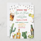 Invitation Stock mexicain Bar Fiesta Couples Shower Party (Devant)