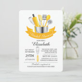 Invitation Stock moderne La Cuisine nuptiale douche Invitatio (Debout devant)