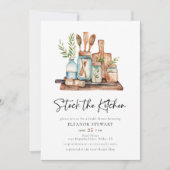 Invitation Stock moderne La Fête des mariées de cuisine (Devant)