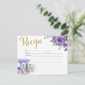 Invitation Stock pourpre la Fête des mariées de cuisine Recet (Debout devant)
