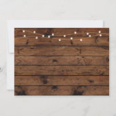 Invitation Stock Rustique Le Bar & Cuisine Fiançailles Couple (Dos)