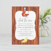 Invitation Stock The Bar and Grill Rustic (Debout devant)